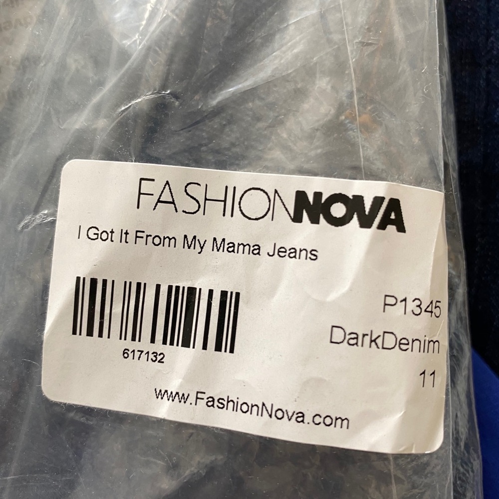 Fashion Nova “I Got It From My Mama” jeans